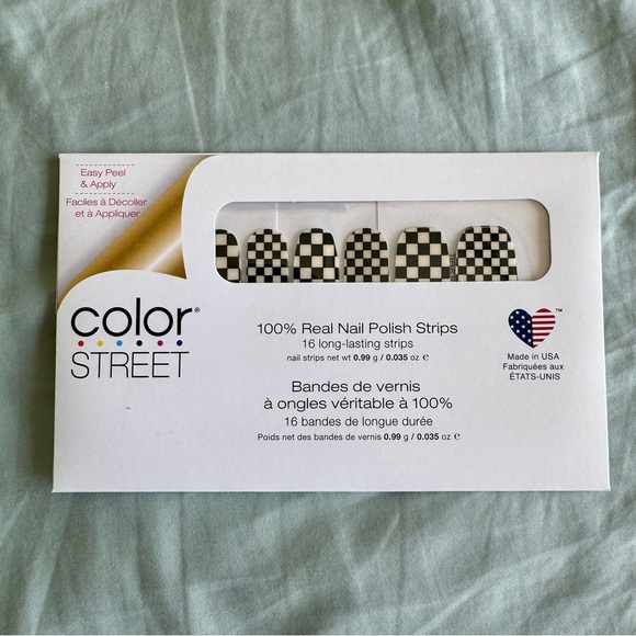 *Retired* Color Street: Check Yourself | Checkerboard Racing Clear Overlay - Picture 3 of 13